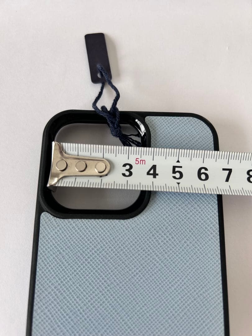 ⭐️未使用⭐️PRADA iPhoneケース ライトブルー　13pro 三角ロゴ