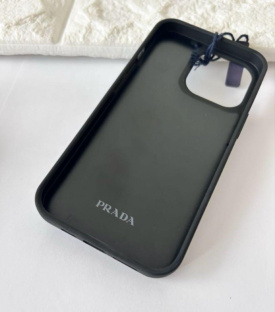 ⭐️未使用⭐️PRADA iPhoneケース ライトブルー　13pro 三角ロゴ