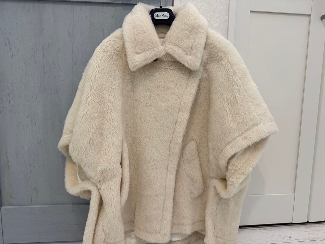 Max Mara テディベア ケープ コートTEBE