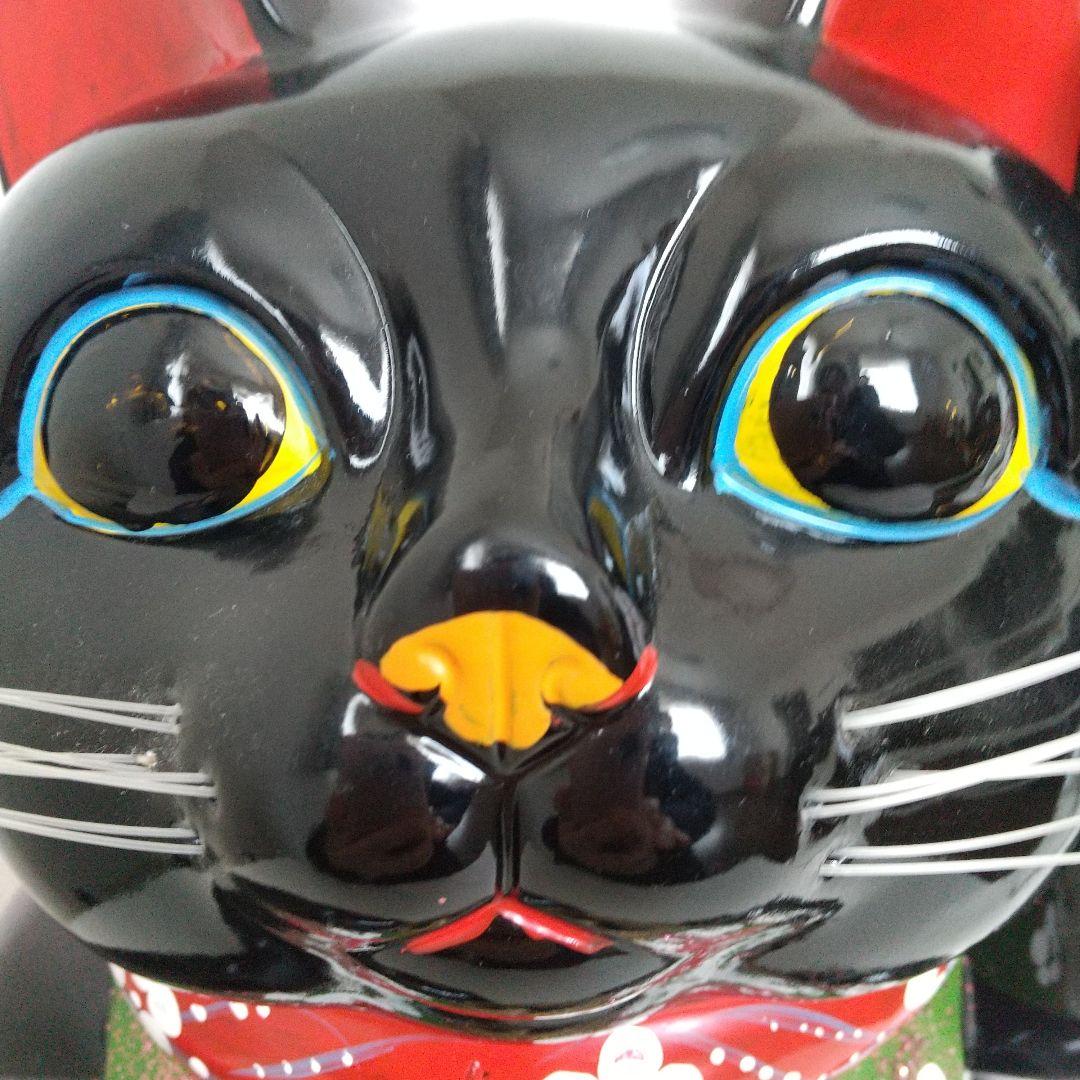 常滑焼　開運　招き猫　置物　貯金箱　見映えする大きな33cm