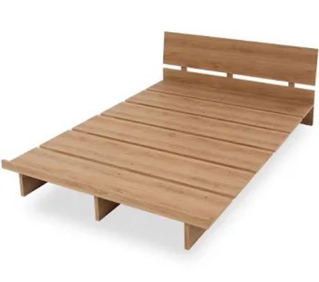 LOWYA セミダブル ベッドフレーム シャビーナチュラル　(引き取り可能な方)