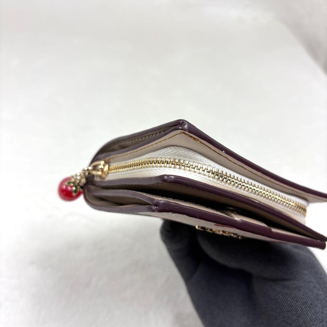 COACH コーチ いちご柄 財布 イチゴ柄 苺柄 スナップ ウォレット