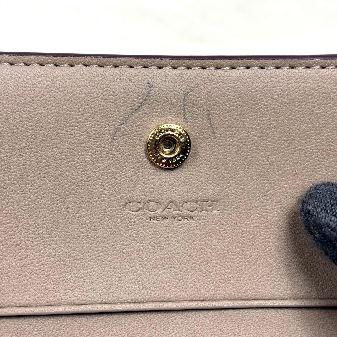 COACH コーチ いちご柄 財布 イチゴ柄 苺柄 スナップ ウォレット
