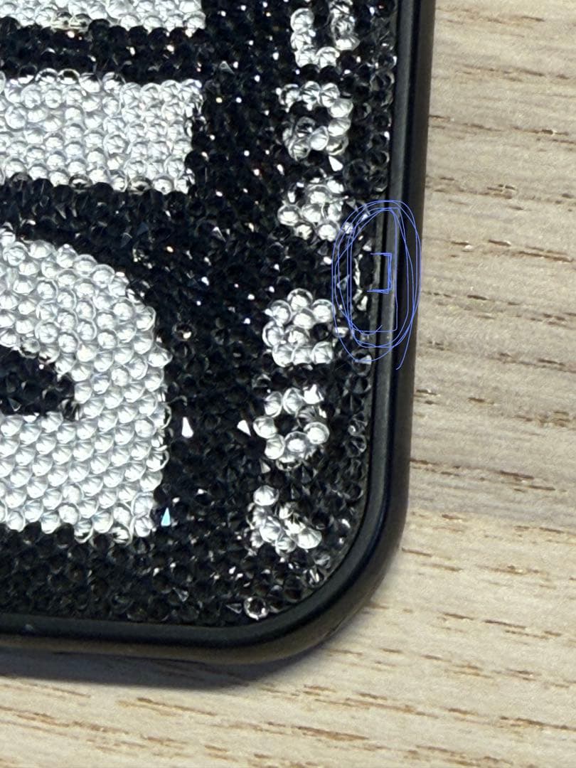 DIESEL ディーゼル スワロフスキー iPhone16proケース