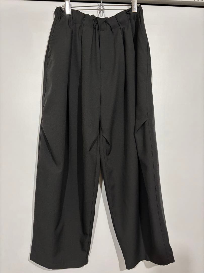 【即購入可能】mizuiro ind/ワイドカーゴパンツ/ダークグレー