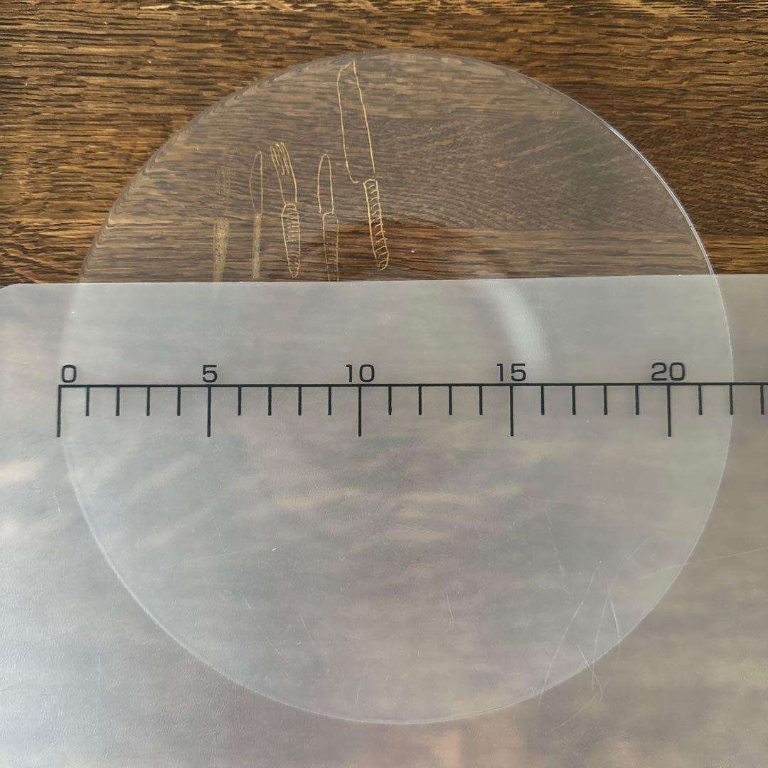 黒川登紀子　イラスト入りガラスプレート