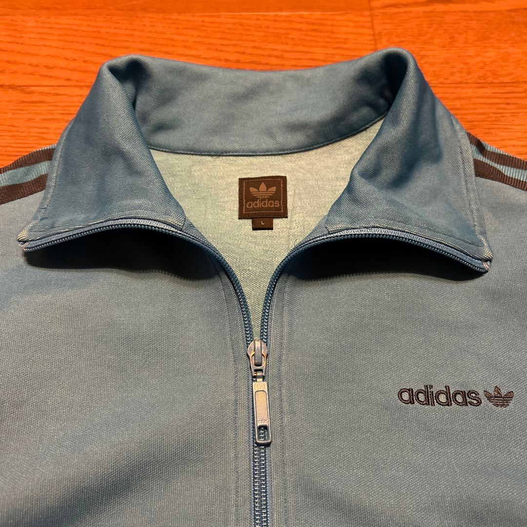 80s 90s old adidas トラックジャケット Lサイズ 水色