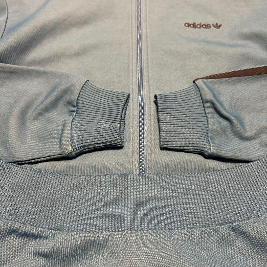80s 90s old adidas トラックジャケット Lサイズ 水色