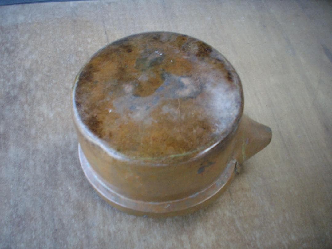 片口銅鍋？　コッパーケトル？　難あり品　C水漏れ　ジャンク