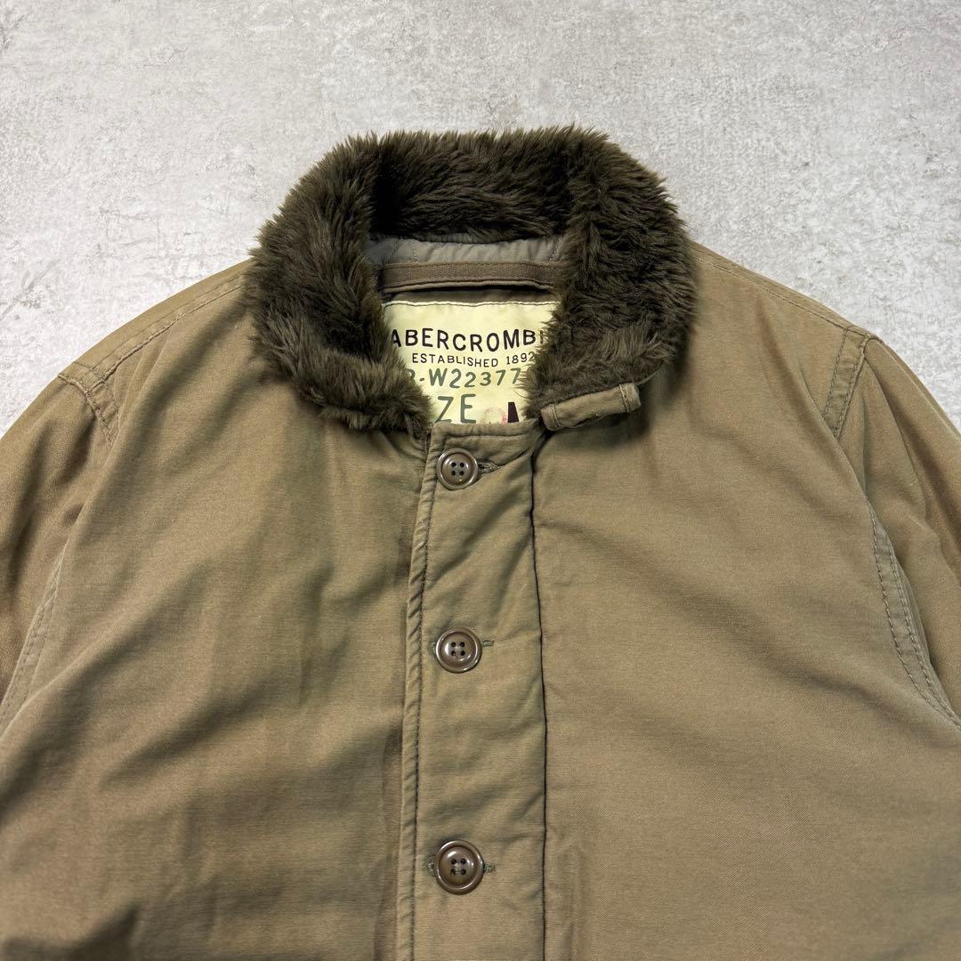 美品■アバクロ【M】ミリタリージャケット N-1デッキ アメカジ ブルゾン 人気