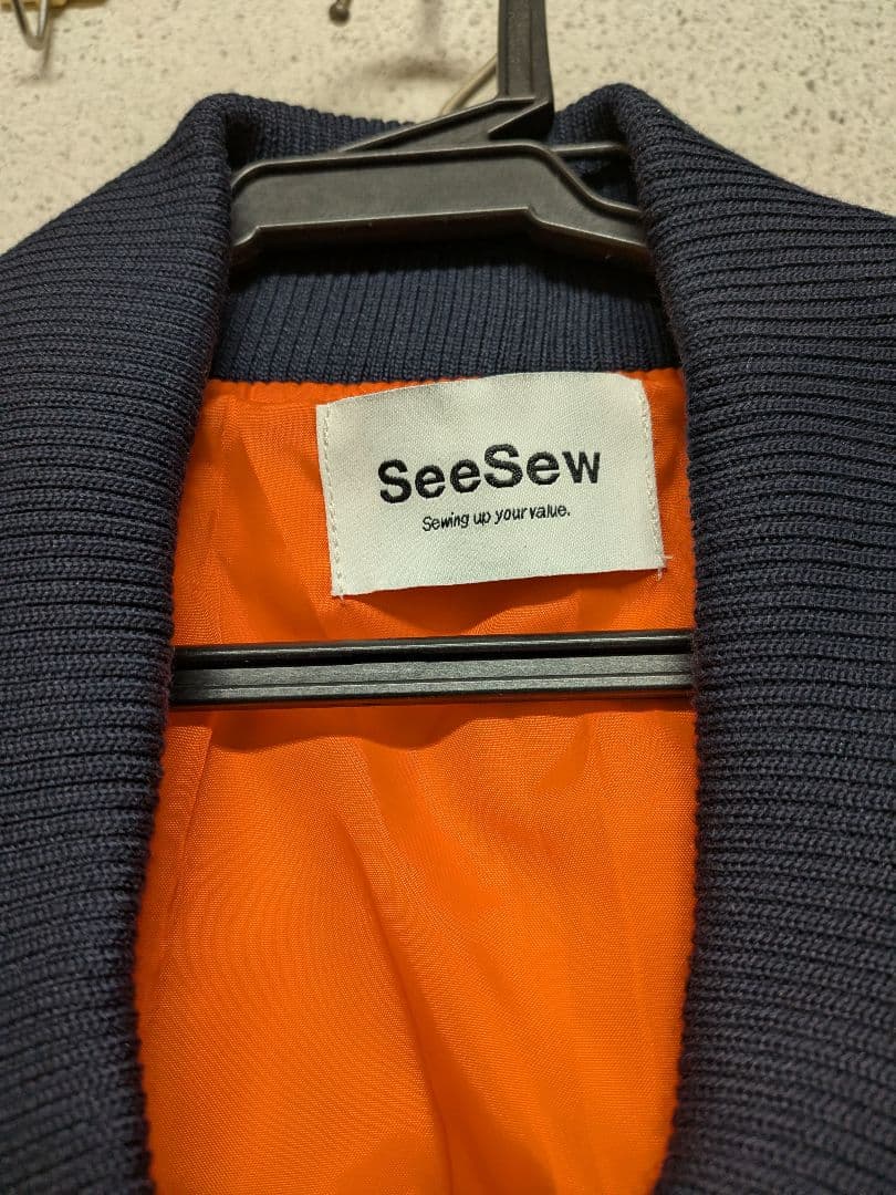 SeeSew オ―バ―スペック MA-1ジャケットLサイズ新品未使用