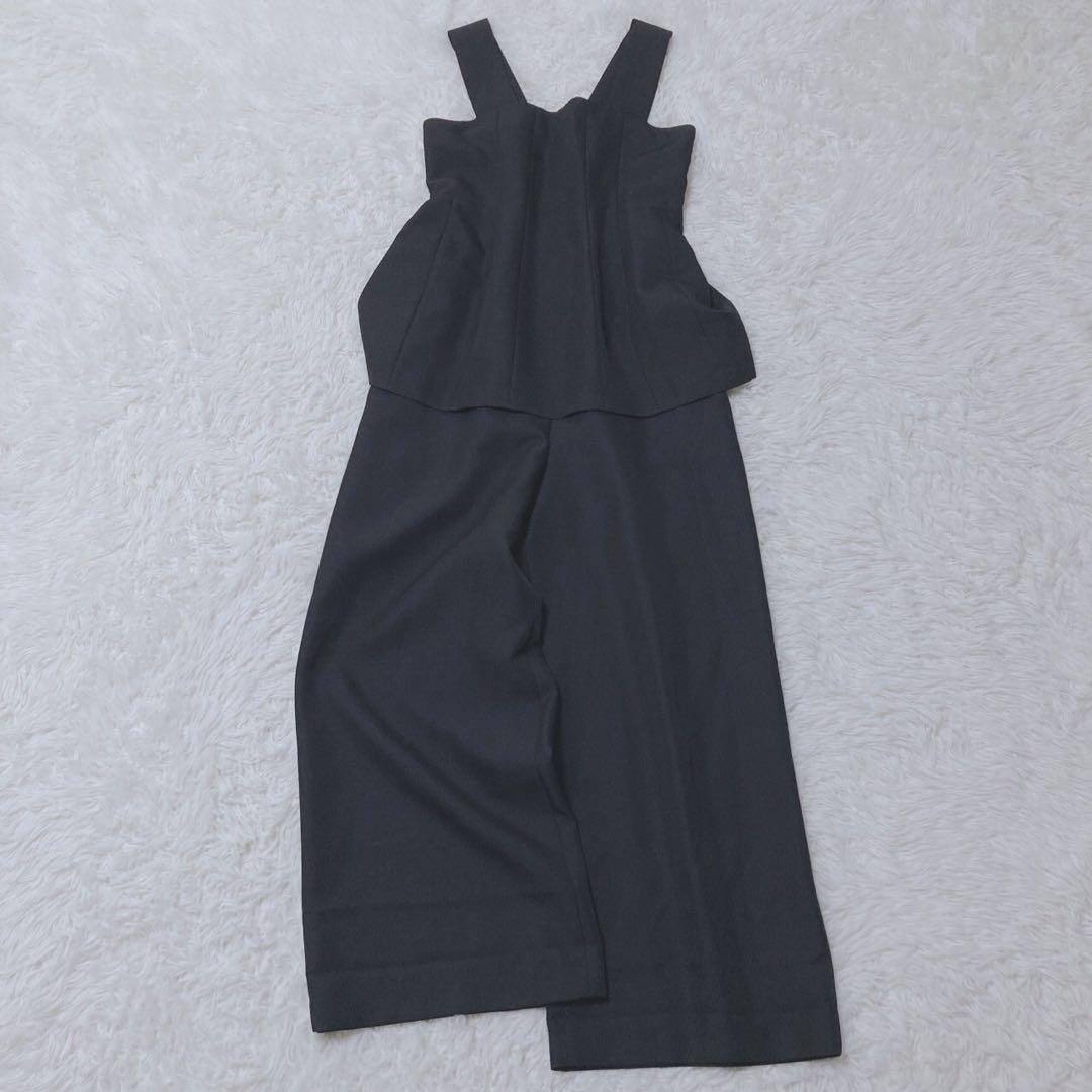 アダムエロペ　サロペット　ロンパース　ペプラム　ワイドパンツ　大人レディ　36