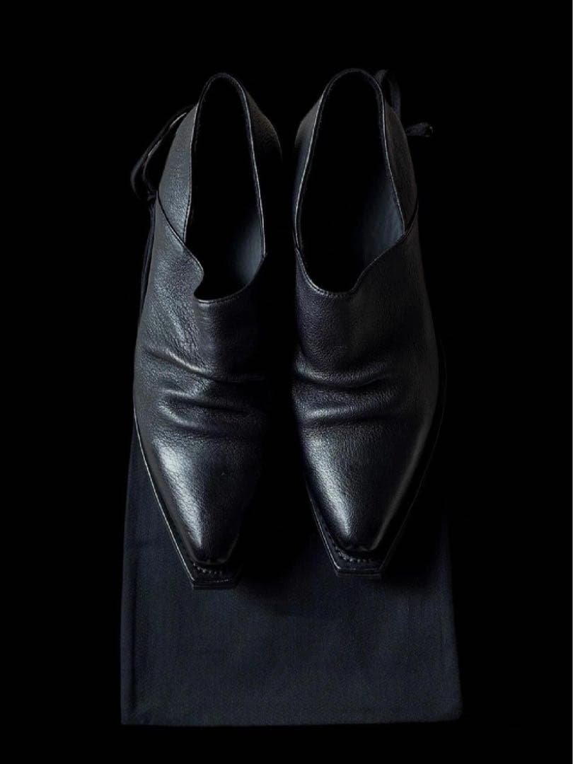 靴 Opium Phantom Leather Heel Boots vintage