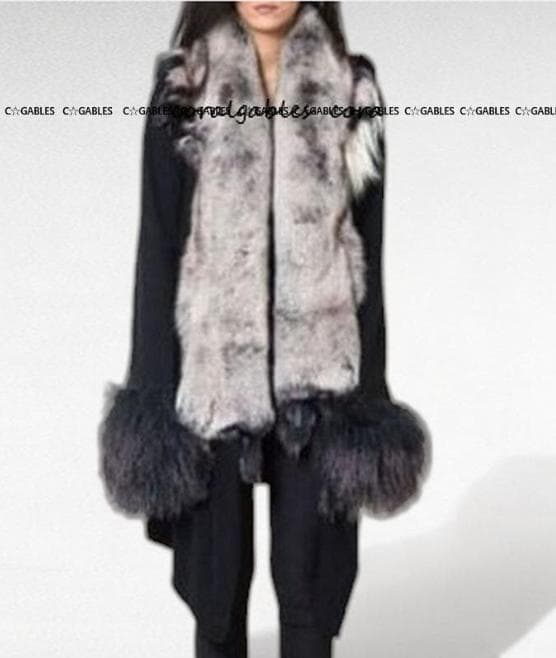 ★新品★激レア★IFSIXWASNINE アシンメトリーフォックスファー コート