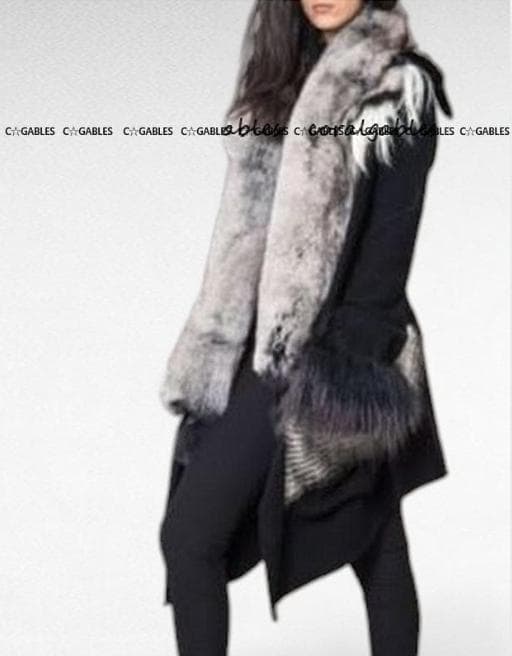 ★新品★激レア★IFSIXWASNINE アシンメトリーフォックスファー コート