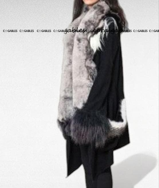 ★新品★激レア★IFSIXWASNINE アシンメトリーフォックスファー コート