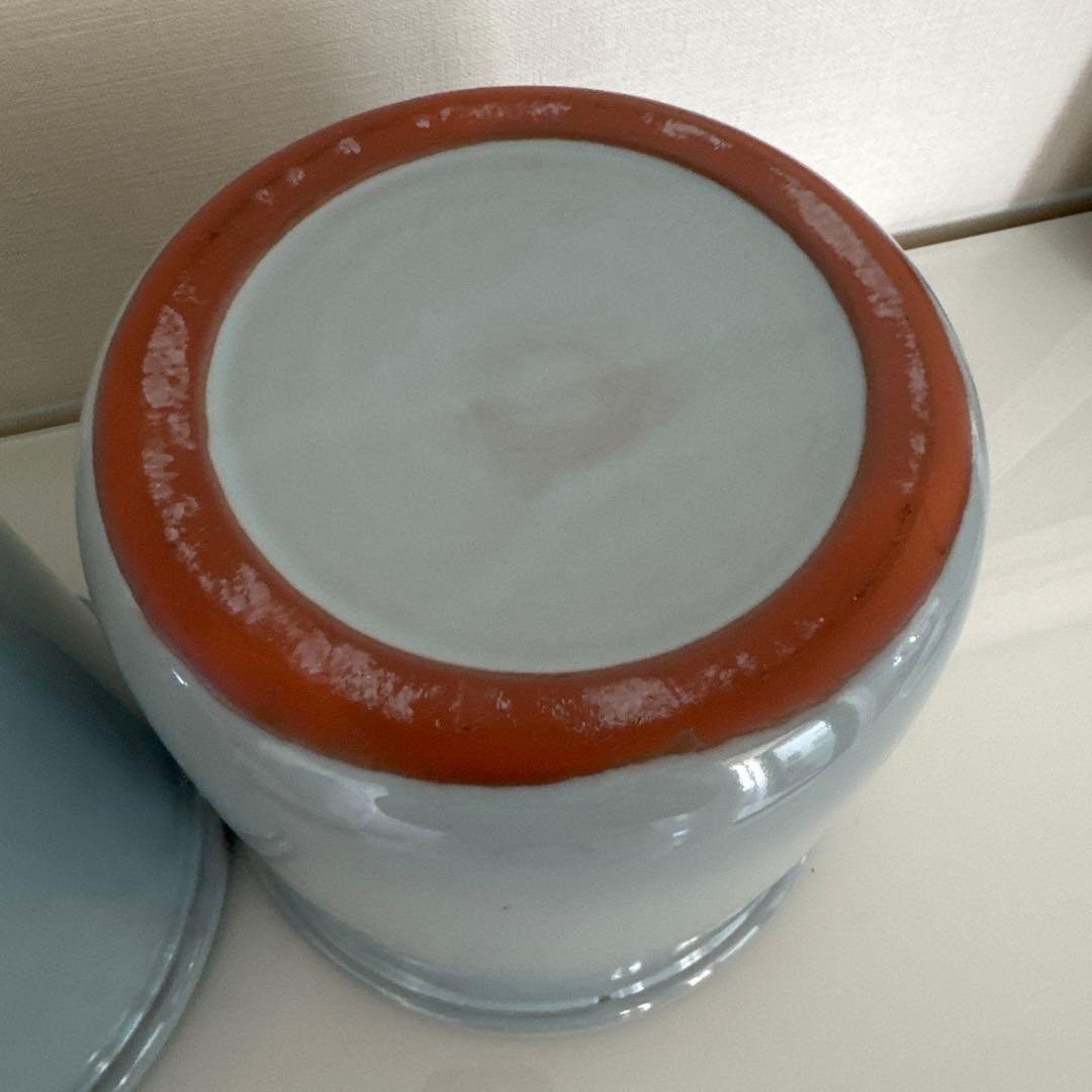ももあんぢゅ 山源陶苑　常滑焼のかめ　ブルー2個セット
