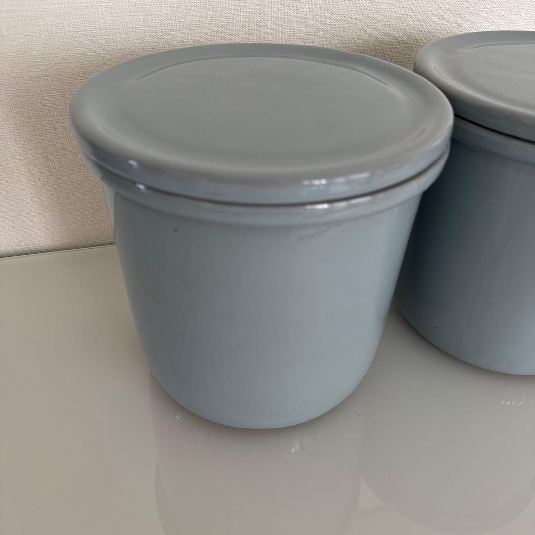 ももあんぢゅ 山源陶苑　常滑焼のかめ　ブルー2個セット