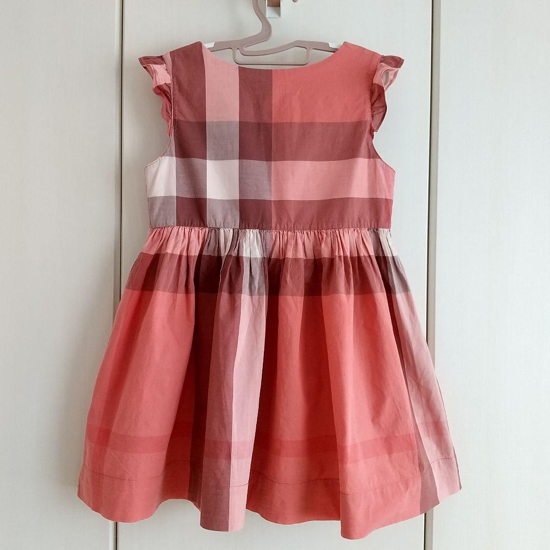 BURBERRY バーバリーチルドレン メガチェック柄 ワンピース 6Y 116