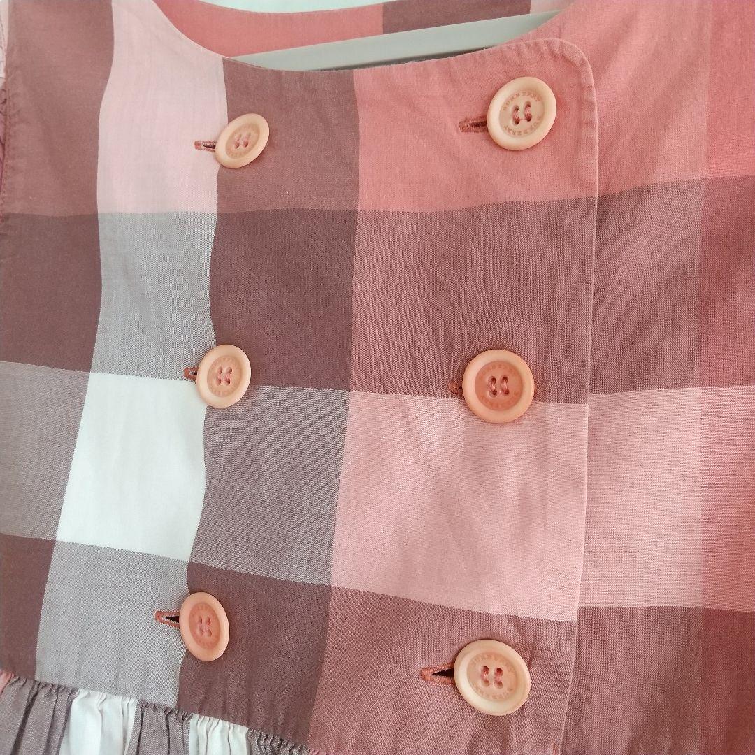 BURBERRY バーバリーチルドレン メガチェック柄 ワンピース 6Y 116