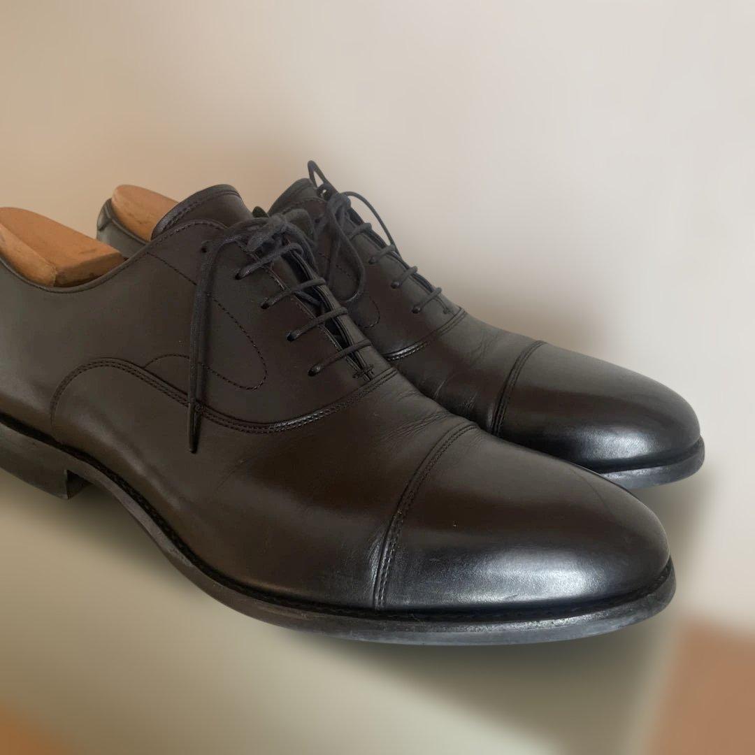 専用　値下げ　トレーディングポスト　ブラックレザードレスシューズ サイズ9