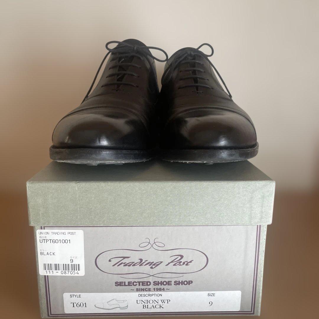 専用　値下げ　トレーディングポスト　ブラックレザードレスシューズ サイズ9