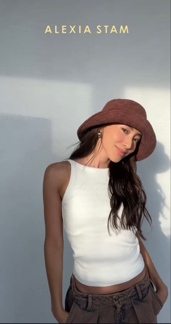 suuALEXIA STAM Terry Bucket Hat ブラウン