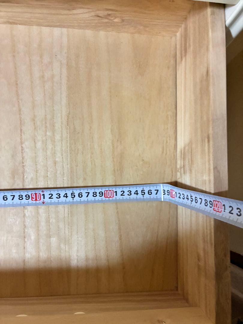 ホワイト木製チェスト 6段　姫系　金取　アンティーク　引き出し②