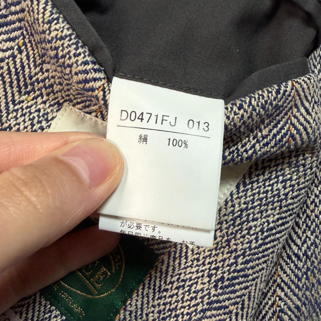 3809 美品 XL相当 パパス × メイジー テーラードジャケット シルク