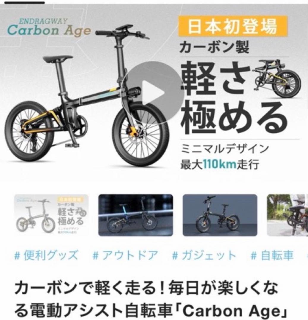 電動アシスト自転車「Carbon Age」