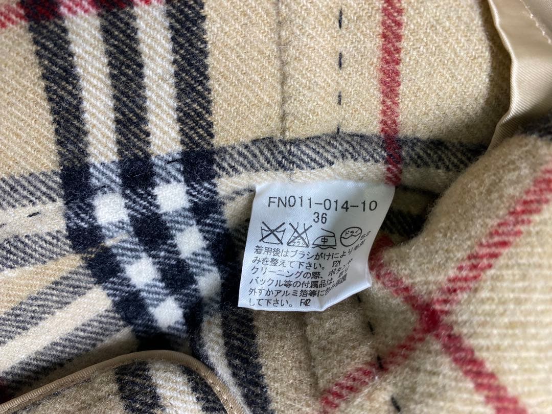 【バーバリー】ダブルフェイス　コート　36 ブラック