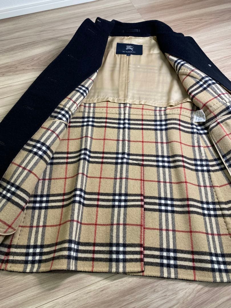 【バーバリー】ダブルフェイス　コート　36 ブラック