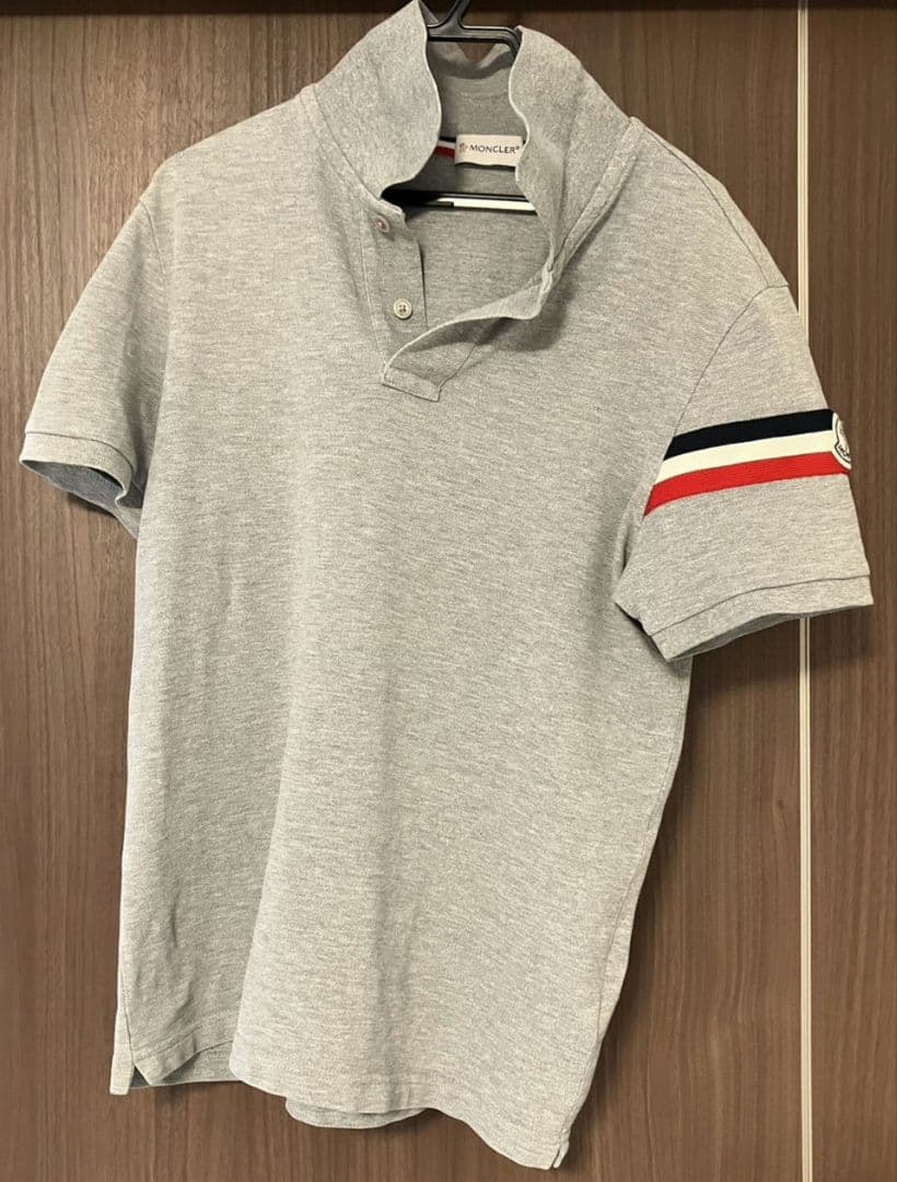 【haroharo71】モンクレール ポロシャツ グレー