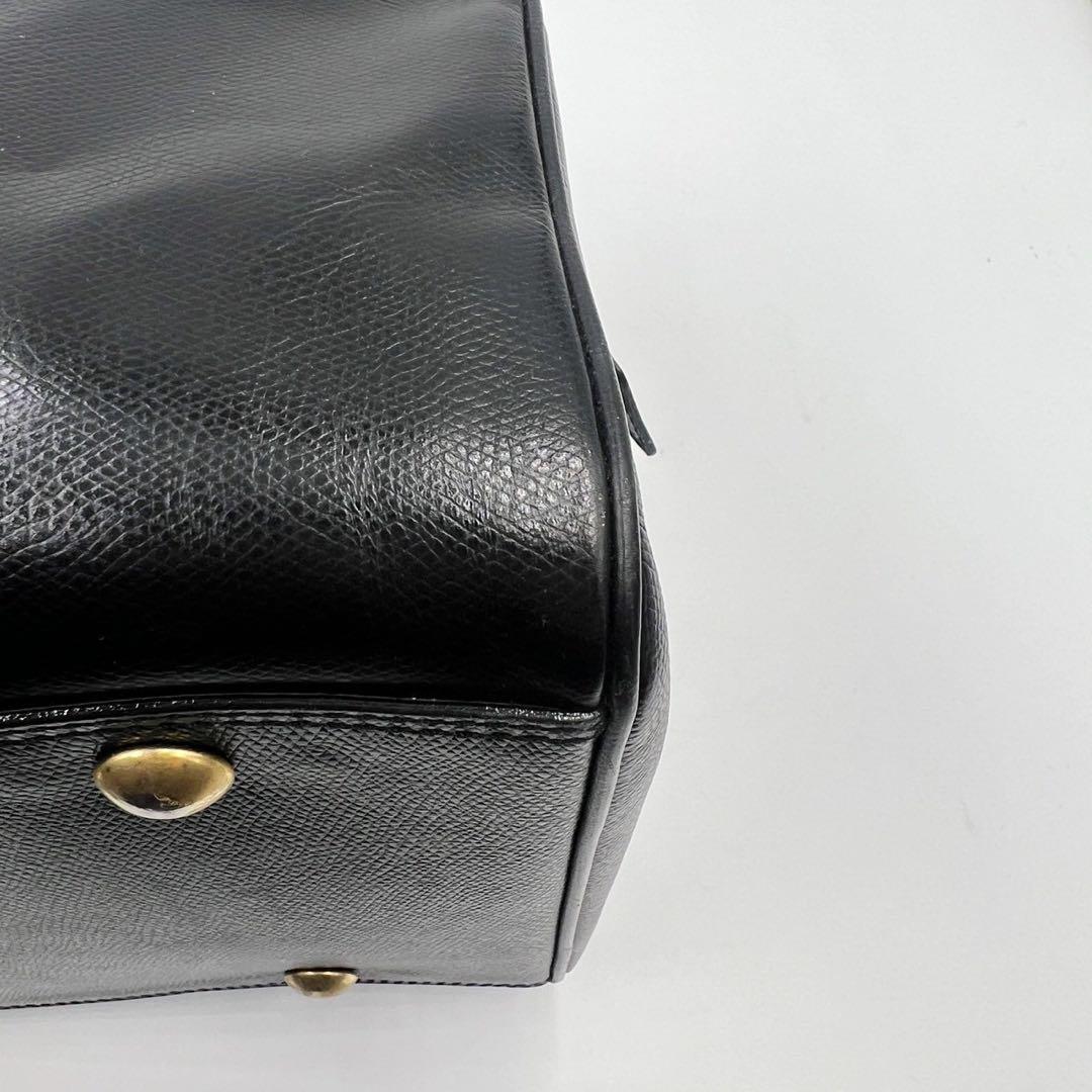 オールド　セリーヌ　ボストンバッグ　旅行カバン　大容量　ブラック　レザー