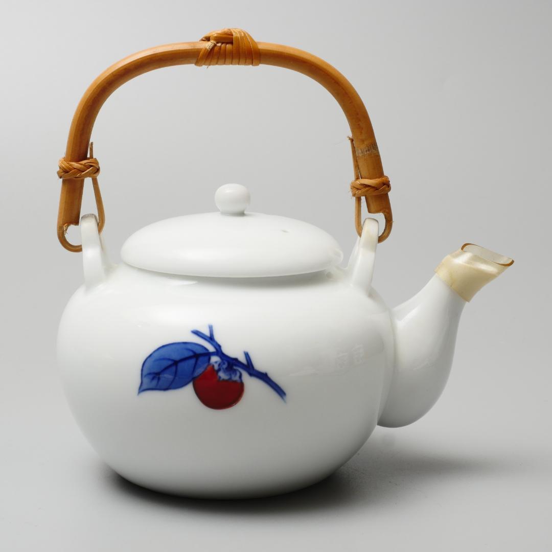 十四代 酒井田柿右衛門 染錦 柿図茶器揃