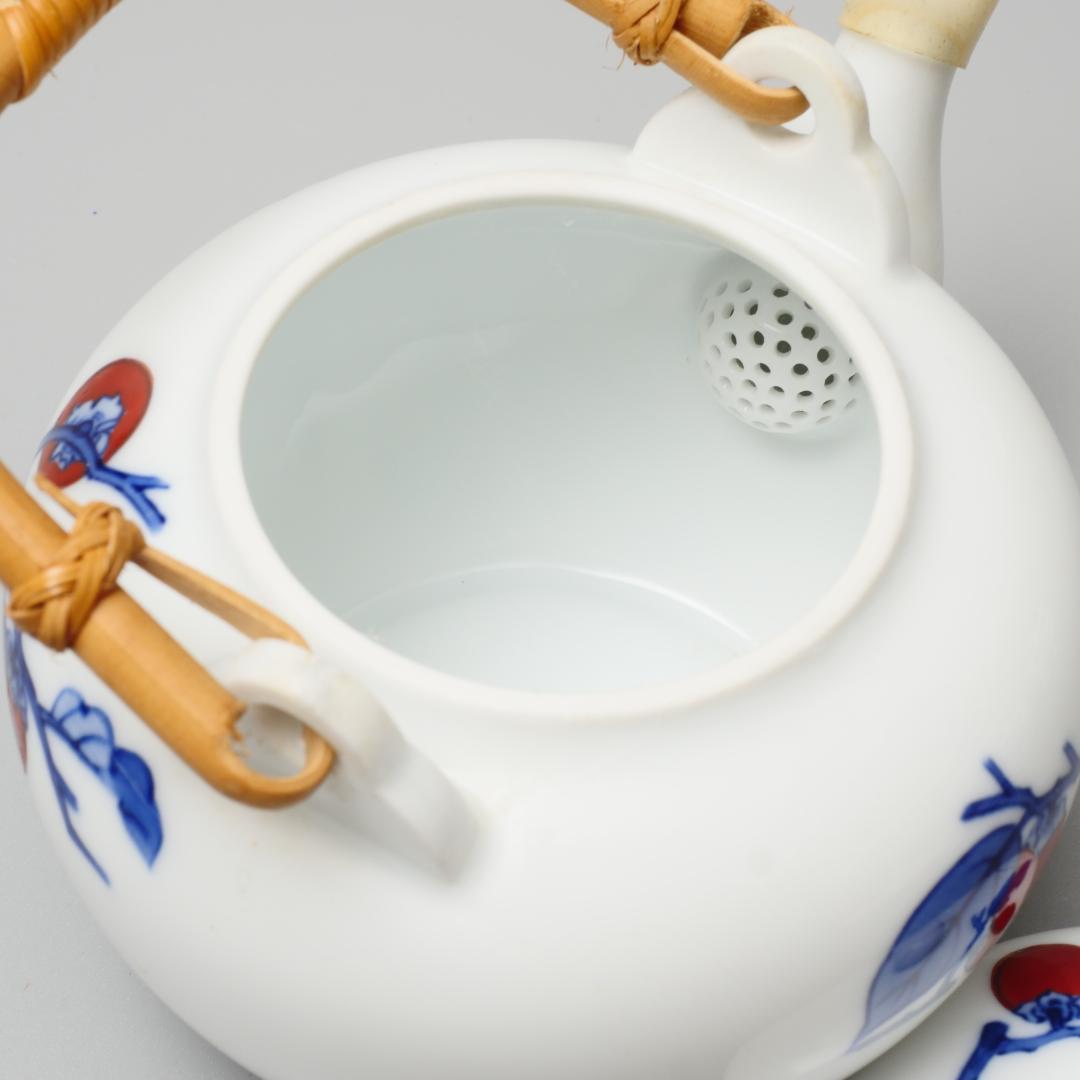 十四代 酒井田柿右衛門 染錦 柿図茶器揃