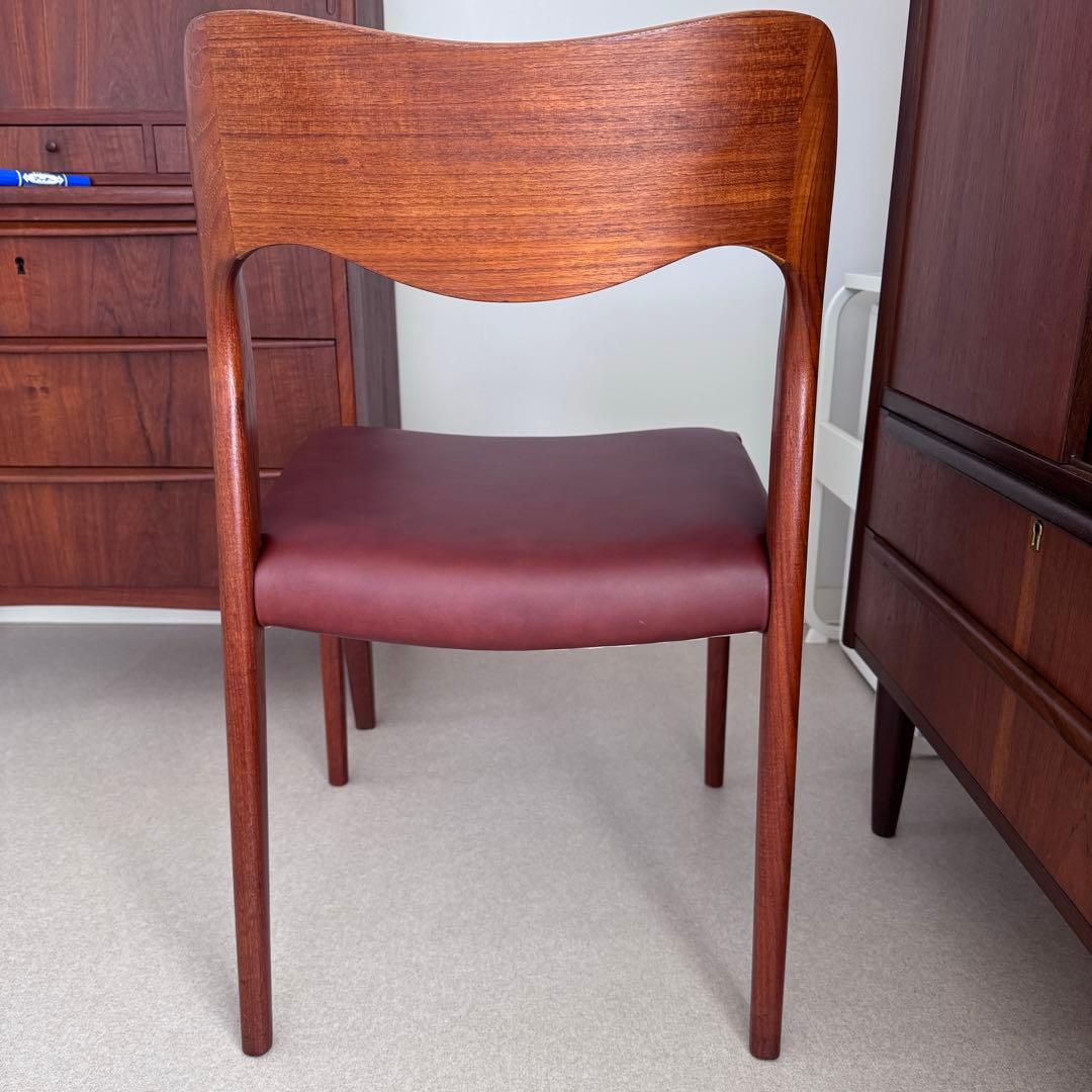 J.L モラー 71 デンマーク ビンテージチェア 本革