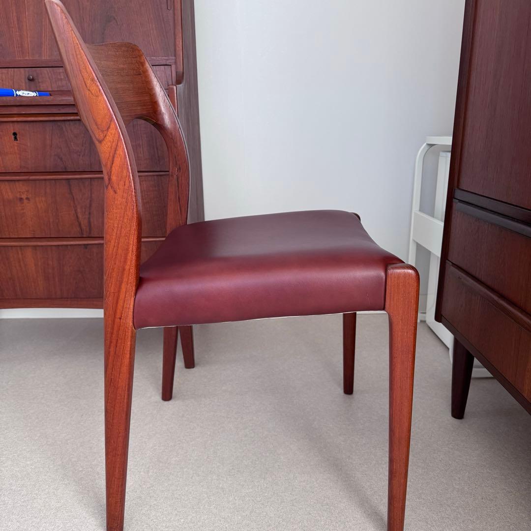 J.L モラー 71 デンマーク ビンテージチェア 本革