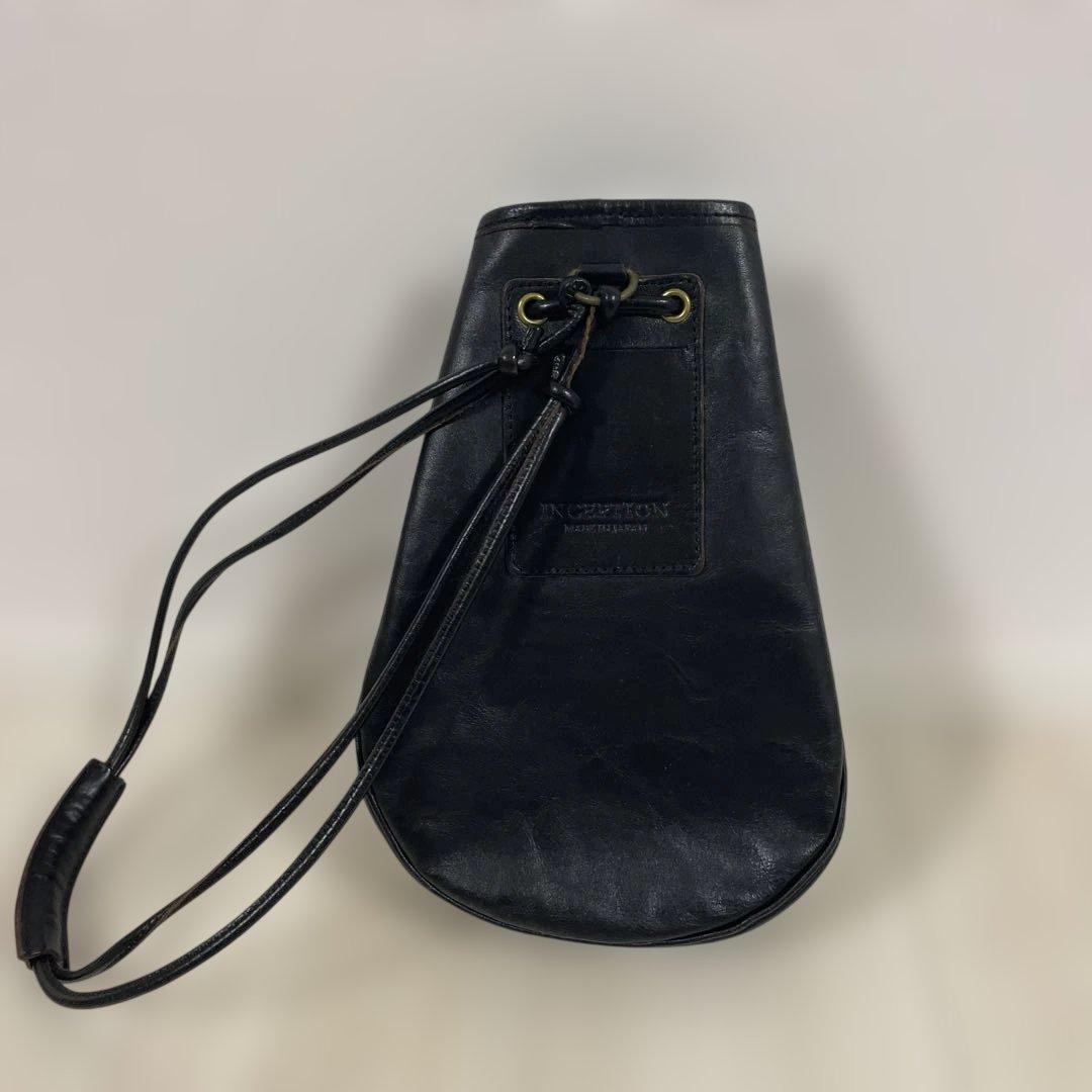 コウ‼️インセプション ホースハイドレザー ポーチ　ブラック