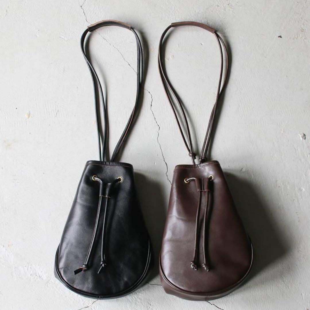 コウ‼️インセプション ホースハイドレザー ポーチ　ブラック