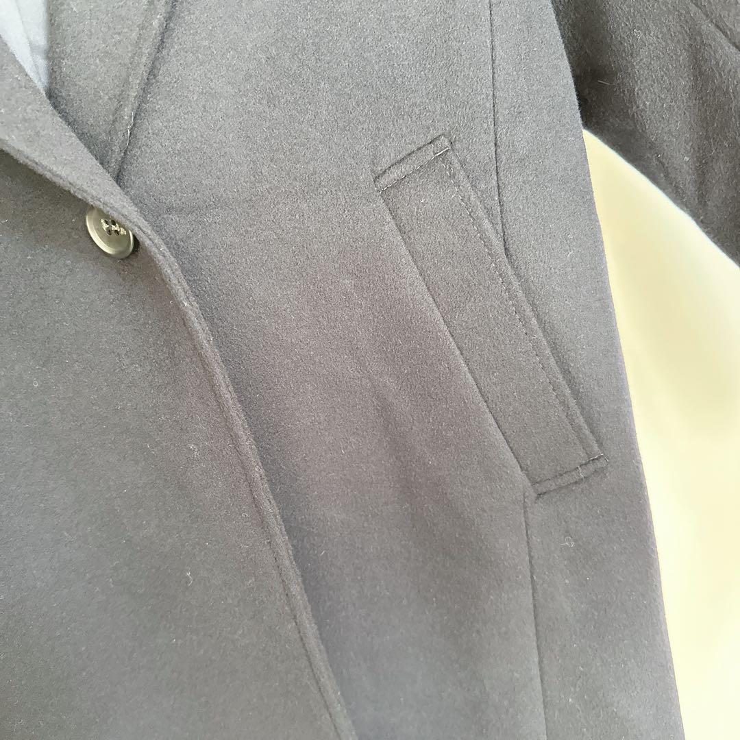 【23区】ウールカシミヤビーバー フード付き ショートコート