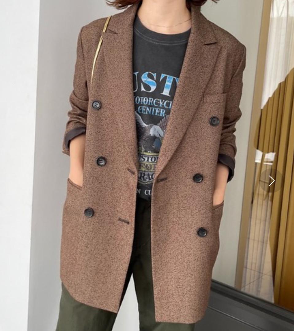 Spick & Span リングツイードダブルブレストジャケット サイズ/38