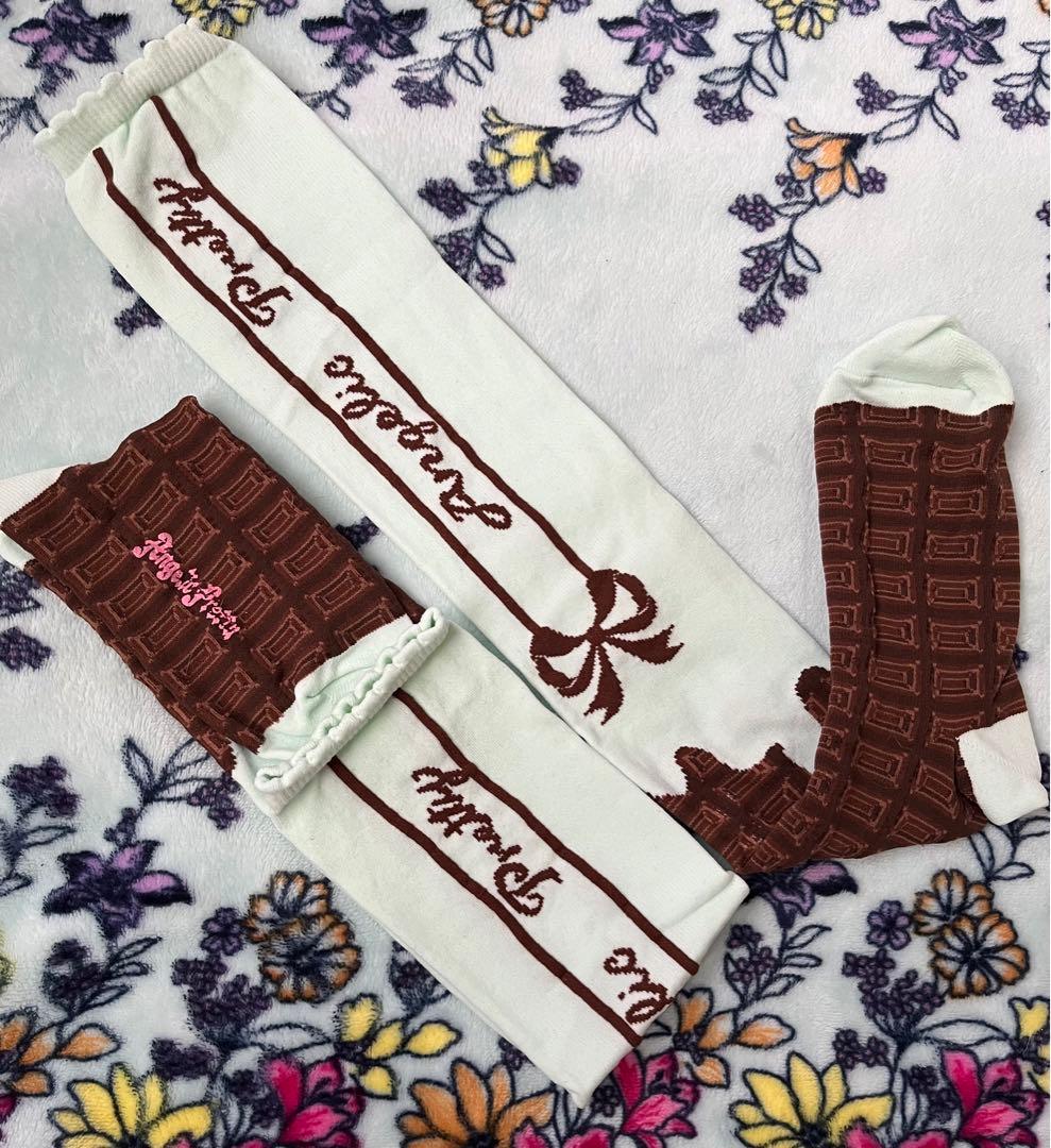 アンジェリックプリティ ロイヤルクイーン　オーバーニー　ソックス　ミント　靴下