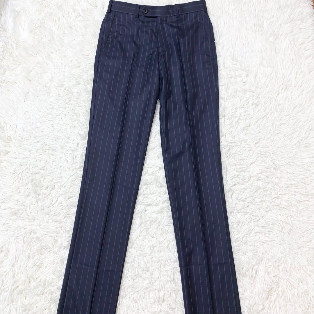 新品 ブルックスブラザーズ カノニコ社生地 スーツ ストライプ ネイビー M相当