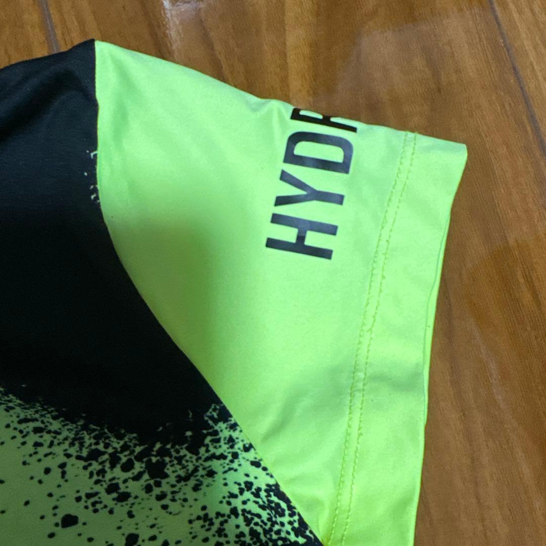 HYDROGEN テニス Tシャツ サイズ10 ブラック/ライム