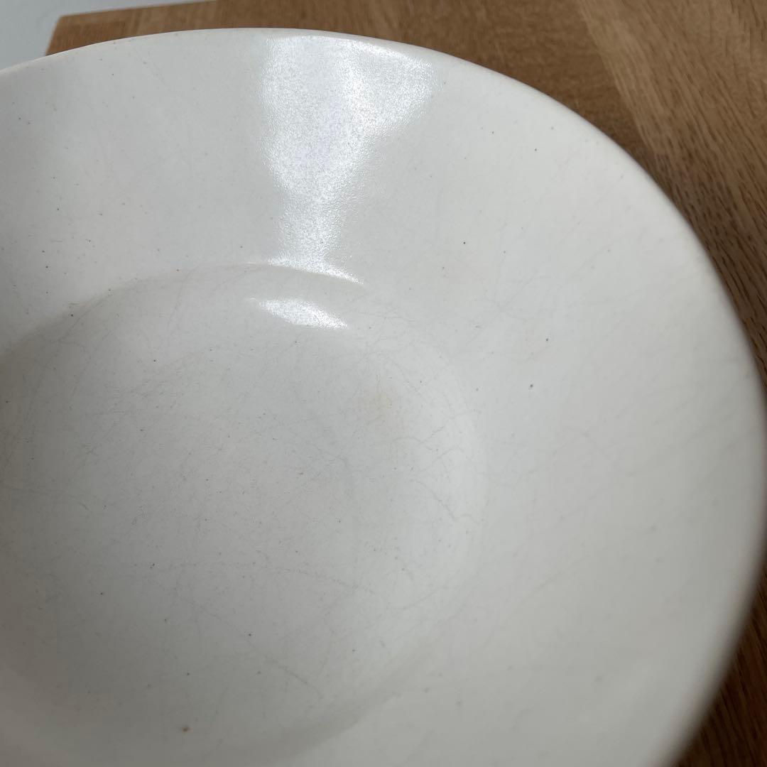 安藤雅信　リムボウル　イタリアボウル　白乳艶釉薬　2客