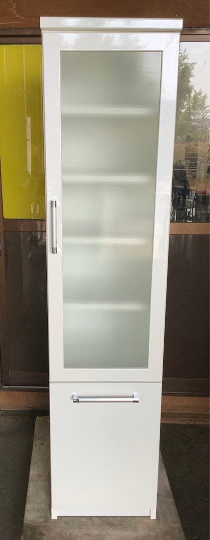 あさり スキマ収納 スリム食器棚 幅40cm スライド棚付き（★）