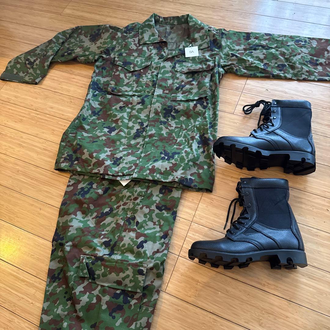 W*輩様 PX自衛隊迷彩服5A 半長靴 セット（未使用）