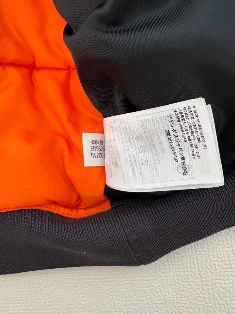 adidas MA-1ジャケット M ブラック/オレンジ