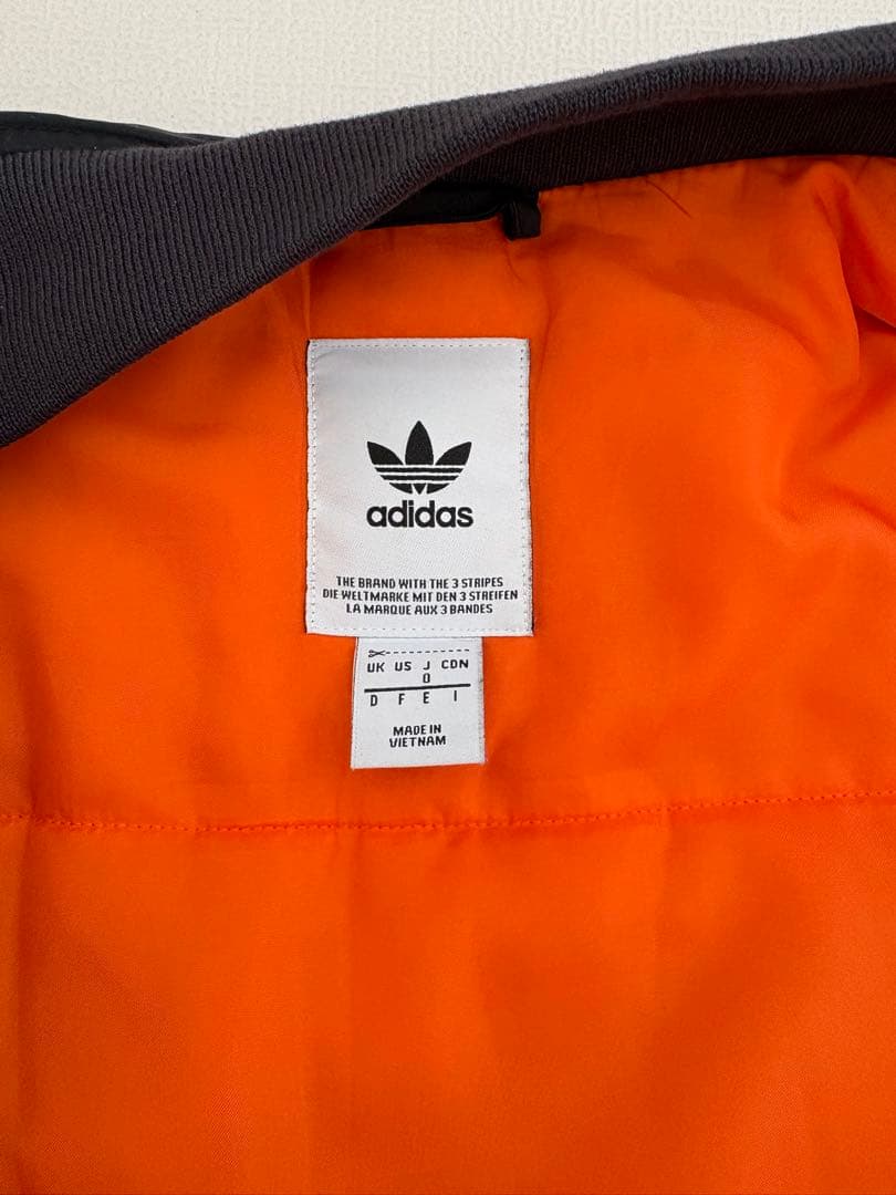 adidas MA-1ジャケット M ブラック/オレンジ